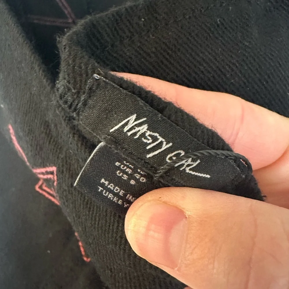 NWT Nasty Gal Black Star-Patterned Strapless Jumpsuit 8 - Picture 7 of 9